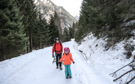 Rodeln Allrissalm in Gossensass - Südtirol